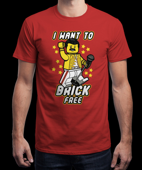 Футболка Фредді Меркьюрі Lego | Freddie Mercury Lego