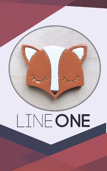 Дерев’яний значок Лисичка | Foxy