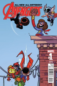 All-New All-Different Avengers. Annual # 1 Cover D Variant Skottie Young Baby Cover