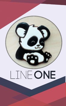 Дерев’яний значок Панда / Panda