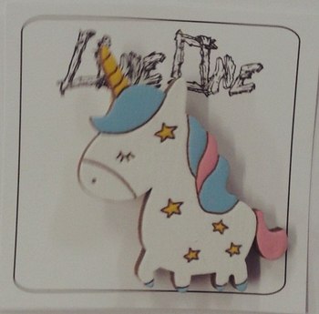Дерев'яний значок Єдиноріг | Unicorn