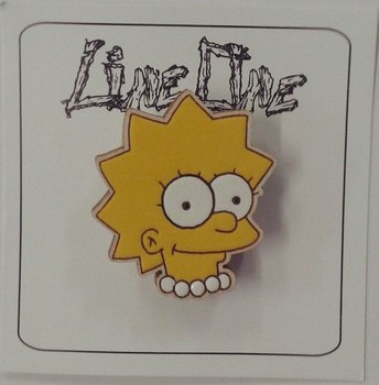 Дерев'яний значок Ліза Сімпсони | Lisa The Simpsons