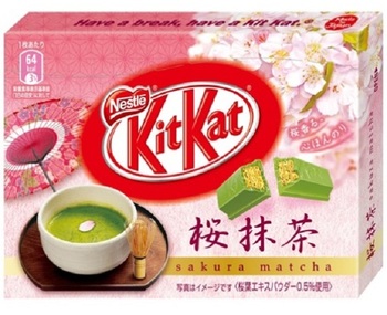 KitKat Зелений чай і сакура (мала упаковка)