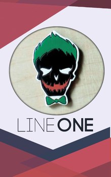 Дерев’яний значок Джокер Отряд Самогубців / Joker Suicide Squad