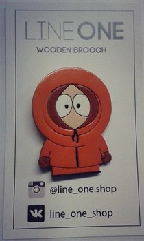 Дерев'яний значок Кенні Маккормік Південний Парк | Kenny McCormick South Park