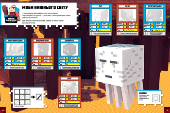 MINECRAFT. Стікер-бук. Нижній світ и Край