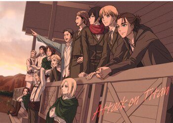 Плакати А3 Attack on Titan / Атака Титанів 009