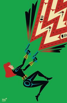 Widowmakers. Red Guardian and Yelena Belova #1 Cover B Variant Jeffrey Veregge Native American Heritage Tribute Black Widow Cover