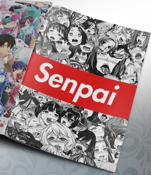 Тетрадь на скобе Senpai