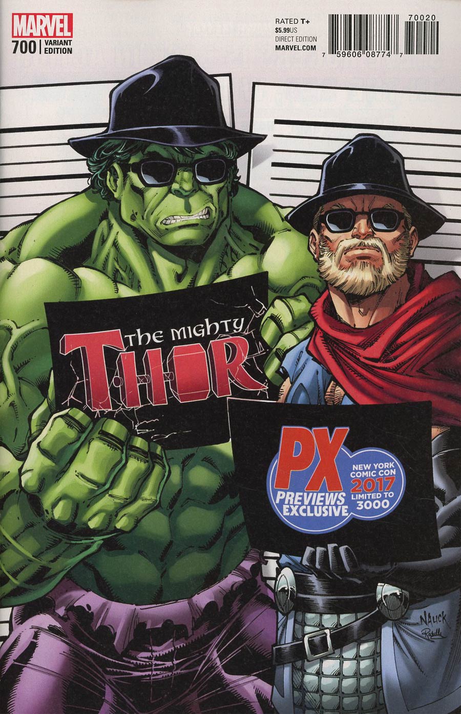 The Mighty Thor # 700 Cover E Variant NYCC 2017 Todd Nauck Previews Exclusive Cover (ЕКСКЛЮЗИВ)