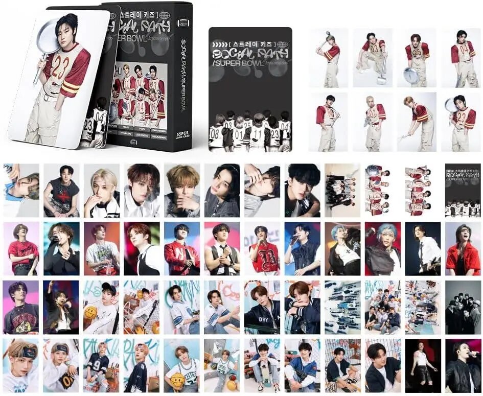 Ломо Карти Lomo Card Stray Kids Стрей Кідс Social Path, 55 штук