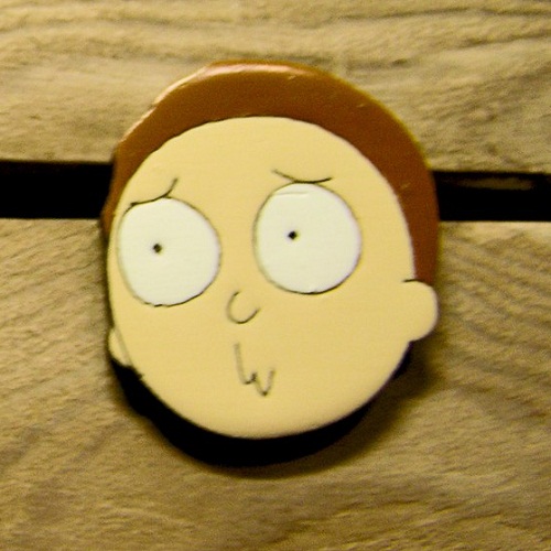 Дерев’яний значок Морті (Рік і Морті) | Morty (Rick and Morty)