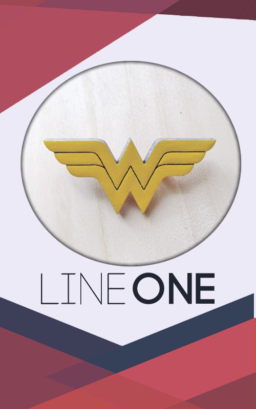 Дерев’яний значок Чудо-жінка | Wonder Woman