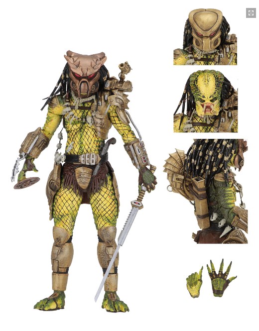 Фігурка NECA Хижак Старійшина Золотий Ангел | Ultimate Elder The Golden Angel Predator 2
