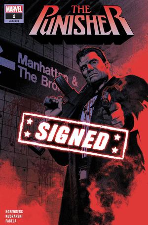 The Punisher #1 Обкладинка J Звичайна, підписана Грегом Смолвудом та Метью Розенбергом (з автографом)