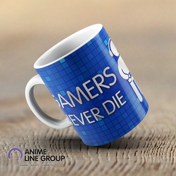Чашка Gamers never Die