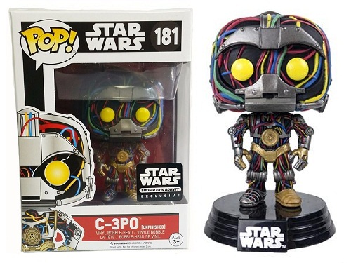 Фігурка-башкотряс Funko Незавершений C-3PO Зіркові війни | Unfinished C-3PO Star Wars (ЕКСКЛЮЗИВ)