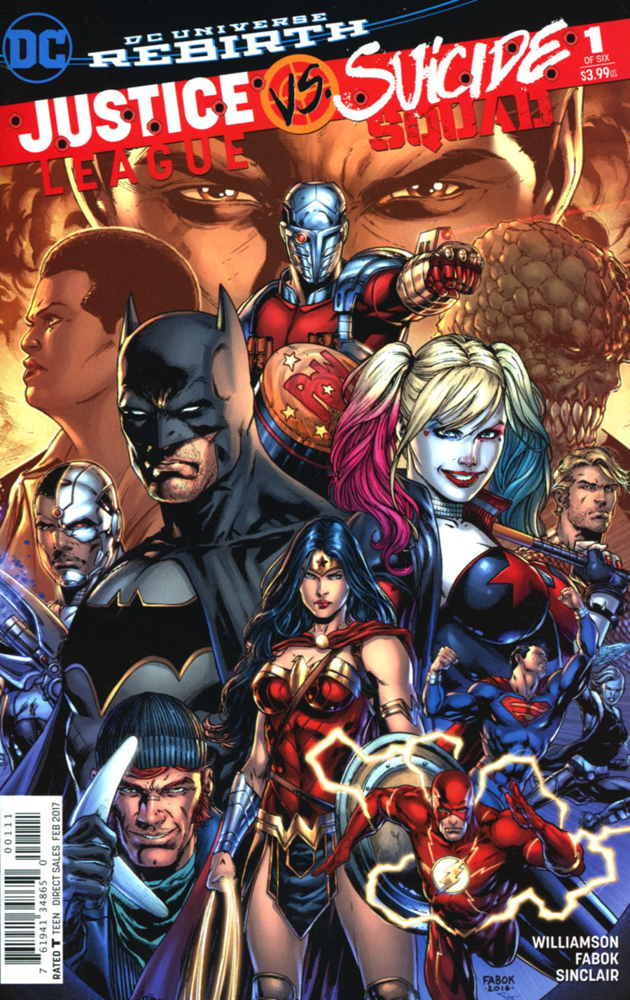 DC Universe Rebirth. Justice League vs. Suicide Squad #1 Cover A Regular Jason Fabok Cover