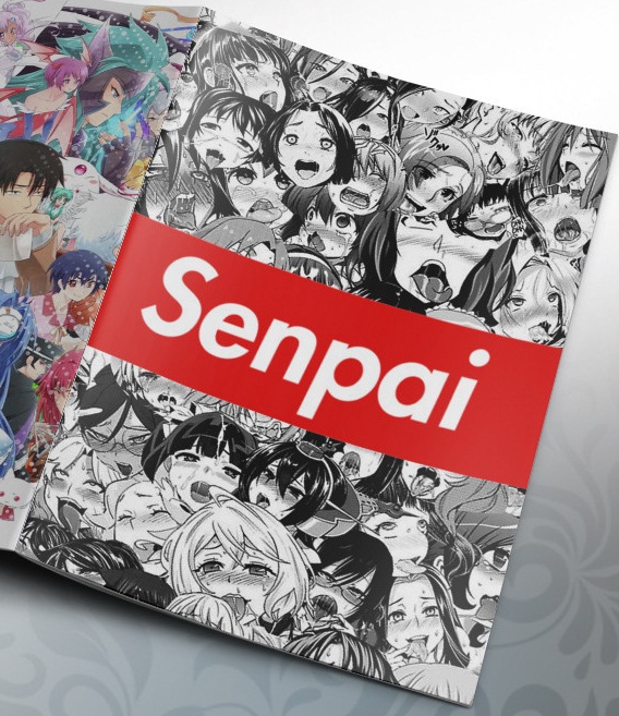 Тетрадь на скобе Senpai