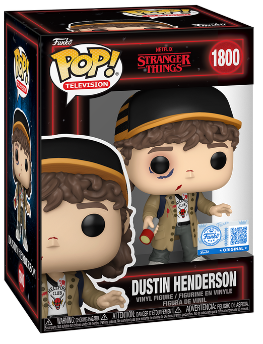 Funko Pop! Dustin Henderson (Battle Damaged) #1800