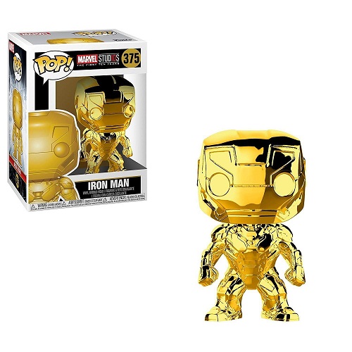 Фігурка-башкотряс Funko Залізний Человік GOLD | Iron Man GOLD Marvel Stud10s The First Ten Years